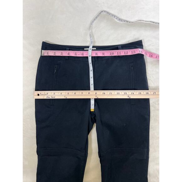 Kate Spade New York Live Colorfully Black Tapered Leg Ankle Zip Pants 4 Small - Picture 8 of 9